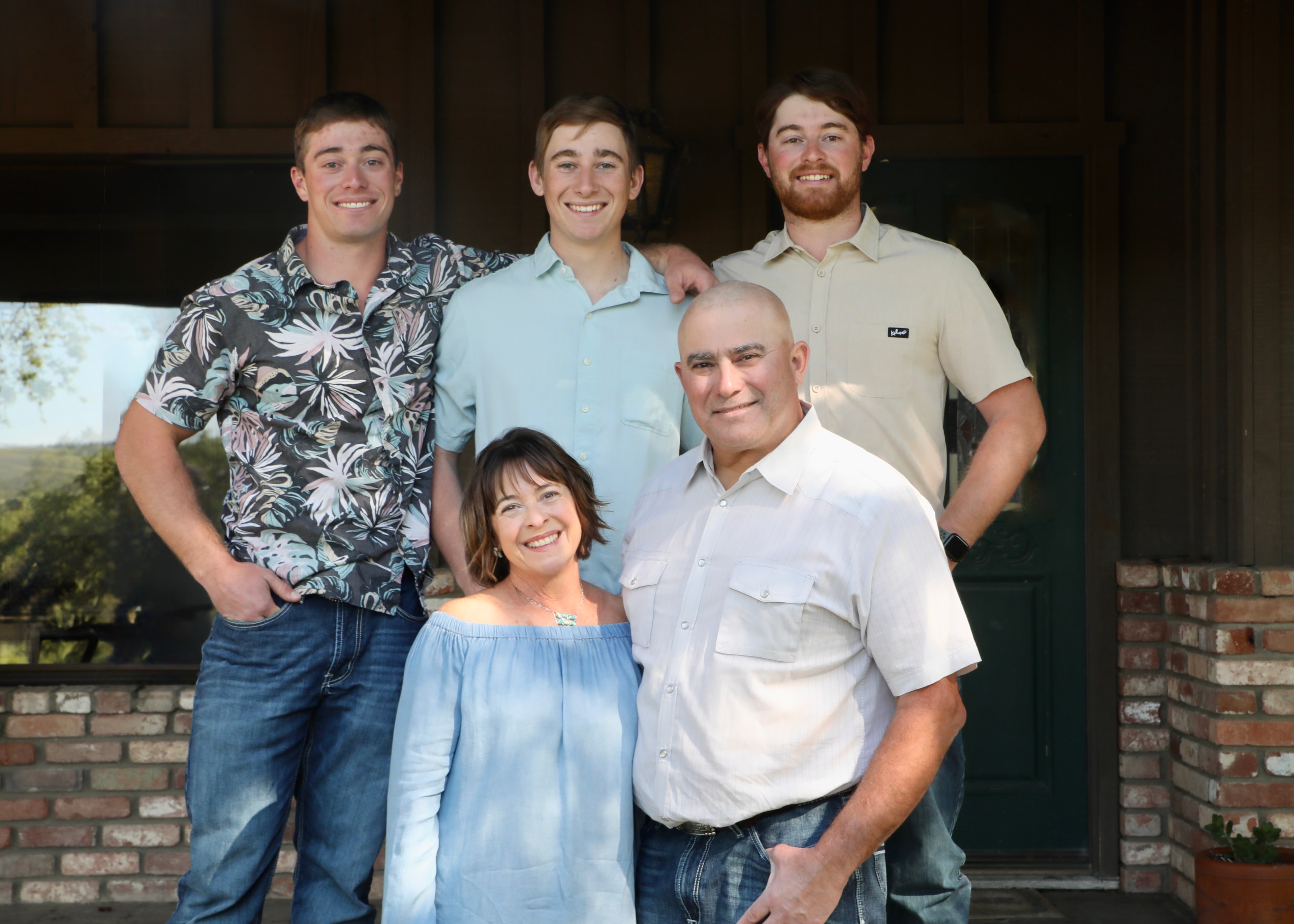 The Javadi family at their Paso Robles estate vineyard